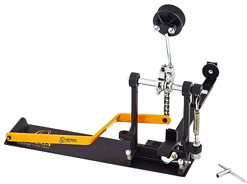Ortega Guitars Cajon Pedal Rechts - Percussion Series - Metall Pedal mit Schaumstoffschlägel für Trommelkiste - Inklusive Tasche und Drum Key (OCJP-GB)