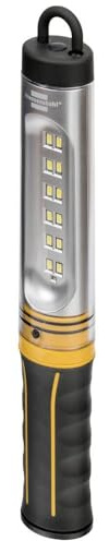 Brennenstuhl LED Akku Werkstattleuchte WL 500 A/Aufladbare Stableuchte mit USB Ladekabel (520lm, 3 Lichtmodi, mit integriertem Haken und Magnet)