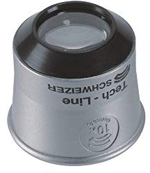 Schweizer Uhrmacherlupe Tech-Line Vergr. 10x Linsen-D.22,8mm