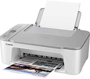 Canon Farbtintenstrahldrucker PIXMA TS3451 Multifunktionsgerät DIN A4 (Scanner, Kopierer, Drucker, 4800 x 1200 DPI, LCD, WLAN, USB, Apple AirPrint, PIXMA Cloud Link, Duplexdruck), weiß