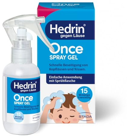 Hedrin gegen Läuse Once Spray Gel, 60 ml Lösung