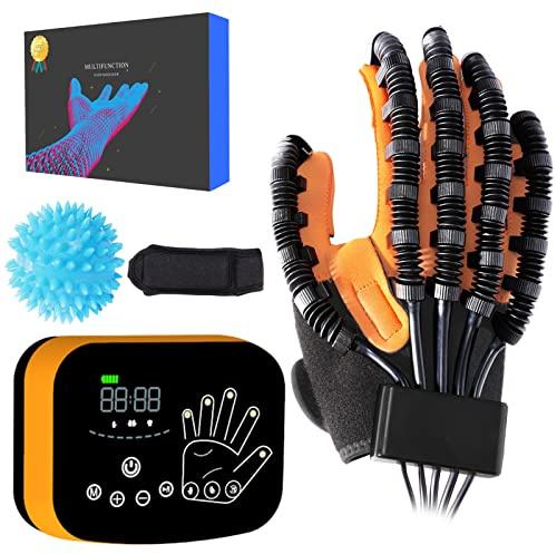EMFOCU Aktualisierter Rehabilitations-Roboterhandschuh für Fingerbehandlung, Finger-Reha-Handschuhe für Schlaganfall-Reha, Reha-Handschuhe für Schlaganfall-Patienten.