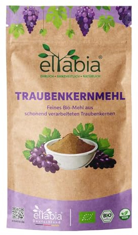 Bio Traubenkernmehl OPC 1kg Traubenkern Extrakt Pulver Premium Rohkost Qualität | Traubenkerne aus der EU | DE-ÖKO-007