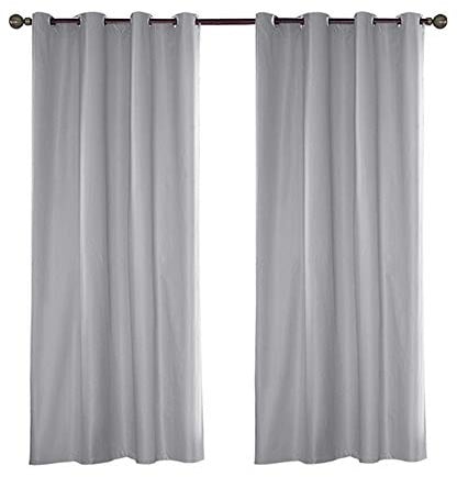 ele ELEOPTION Outdoor Vorhang Wasserdicht,Blickdicht Vorhang Winddicht UV Schutz Sonnenschutz Gardinen für Balkon Garten Hof (137 X 213cm, Grau)