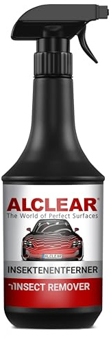 ALCLEAR 721IE Insektenentferner – 1000 ml Spray für Auto & Motorrad – entfernt Insektenreste & Flugrost – für Lack, Glas, Kunststoff, Chrom, Gummi – Vorreiniger zur Karosseriepflege vor der Autowäsche