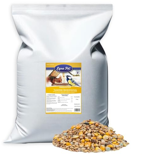 Lyra Pet® | 10 kg Taubenfutter Standardmischung | Vollwertiges Basisfutter Ganzjährig | Für Jung- & Altvögel | Mit Lebensnotwendigen Mineralien & Spurenelementen | Hochwertige, Energiereiche Zutaten