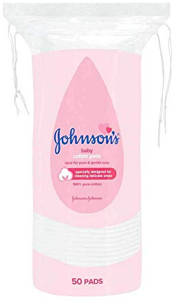 Johnson's Baby - Wattepads, 50 Stück, 3 Stück