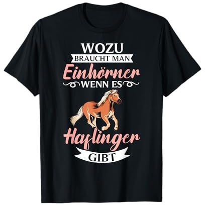 Reiten Kleidung Reitbekleidung Dressurreiten Haflinger Pferd T-Shirt