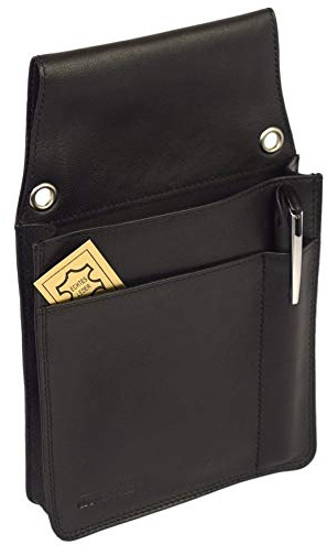 Profi Kellnertasche Leder für Kellnerbörse Kellnerholster Kellnerhalfter schwarz - Top!!! Gastronomie
