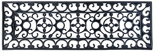 Esschert Design RB111 Türmatte, Gummi, Schwarz, 74.5 x 25 x 1 cm