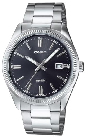Casio HerrenArmbanduhr Analog Quarz Edelstahl MTP-1302PD-1A1VEF