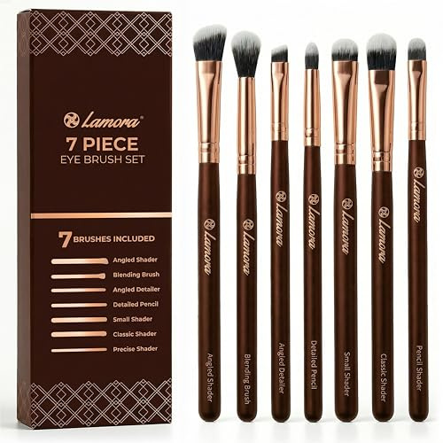 Augenpinsel Lidschattenpinsel Verblender Pinsel Set - Lidschatten Pinselset Makeup Eyeshadow Augen Pinsel Schminkpinsel Set - Ideal Zum Verblenden Von Lidschatten, Puder, Highlighter, Concealer