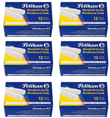 Pelikan 701359 - Pelikan Tafelkreide, weiss (6x 12er Packung, weiß)