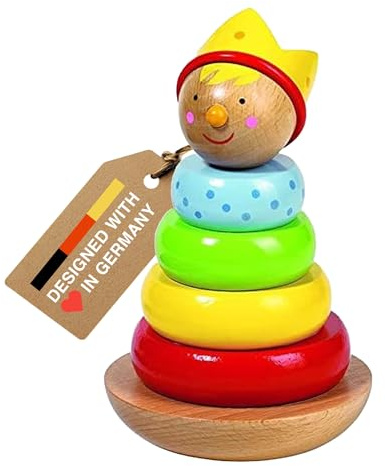 Goki 58577 - Stapel-Stehaufmännchen Prinz, Basic