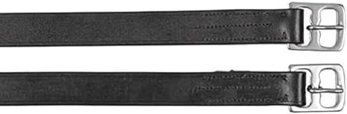 Kerbl 32639/1 Steigbügelriemen f. Kinder, 130cm, schwarz