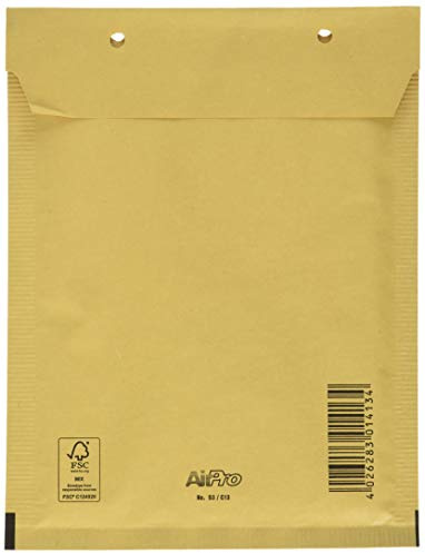 AirPro Luftpolstertasche Größe B13 (225x170x5mm) haftklebend braun 80g FSC 100 Stück