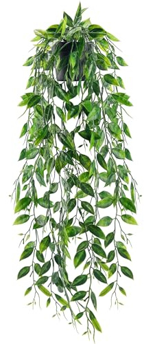 Der Rose Kunstpflanze Künstliche Pflanzen Hängepflanze Künstlich Hängend Fake Plant Kunstpflanzen Wand Für Wohnzimmer Wanddeko Zimmer Bücherregal Deko Aesthetic Room Decor