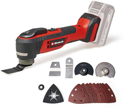 Einhell Professional Akku-Multifunktionswerkzeug TP-MG 18 Li BL-Solo PXC (18 V, Anti-Vibration, Brushless, 3 Funktionen, magnetische Aufnahme, inkl. Zubehör, ohne Akku)