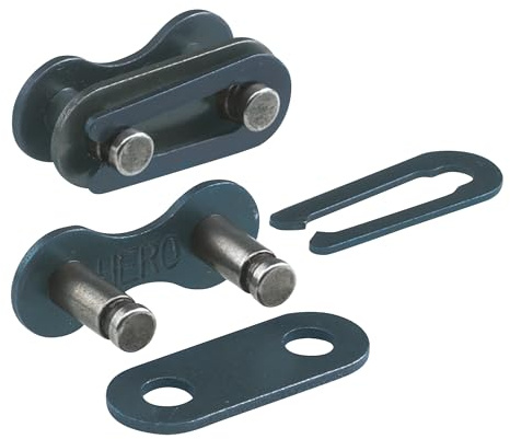 Prophete Kettenverschlussglieder, Fahrradzubehör, 1/2“ x 1/8“, für Sport- und Tourenradketten, Farbe schwarz