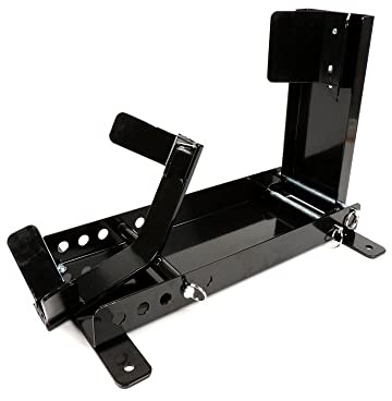 BGM Transportsicherung Radwippe Vorderrad 8-13 Zoll kompatibel mit Roller | Halterung für Anhänger, Garage und Hebebühne; 4 Bodenbohrungen, Stahl, kompatibel mit Scooter, Mofa, Moped, Vespa, Lambretta