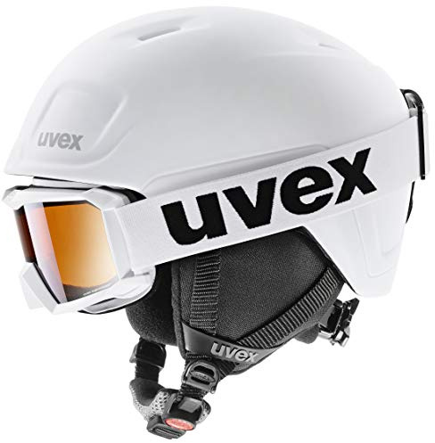 uvex heyya pro set - Skihelm inkl. Skibrille für Kinder - individuelle Größenanpassung - konstrastverstärkend