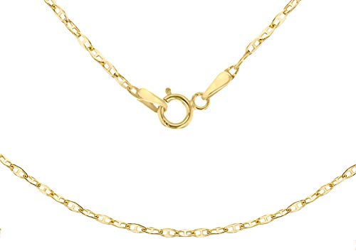 Carissima Gold Damen 9k (375) Gelbgold Flach Rambo Kette