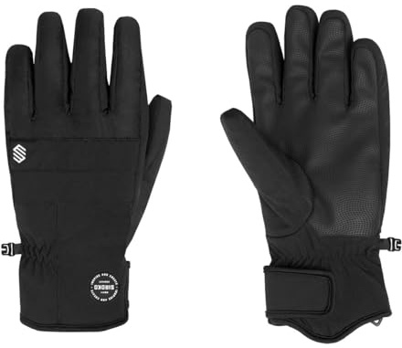 SIROKO - Ski- und Snowboardhandschuhe VOSS Black - M - Schwarz