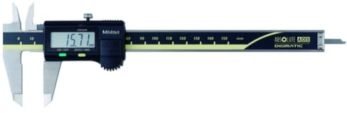 MITUTOYO Digital Messschieber ohne Datenausgang DIN 862, Tiefenmaß flach 0-150 mm, 1 Stück,500-181-30