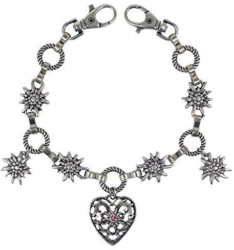 Das Kostümland Charivari Kette mit Herz - Pink
