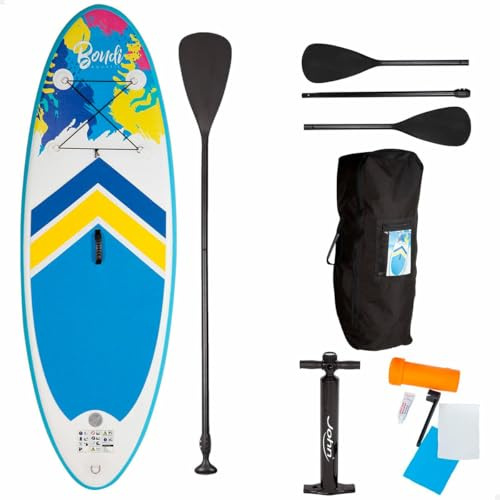 John 52500 Bondi Aquatic Kinder SUP Board Set Stand Up Paddeling, Mehrfarbig