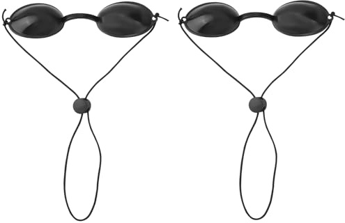 BOXOB 2 Paar Schutzbrille für Rotlicht Augenschutz, Solariumbrille Bräunungsbrille zum Sonnenbaden IPL LED Lichtverfahren