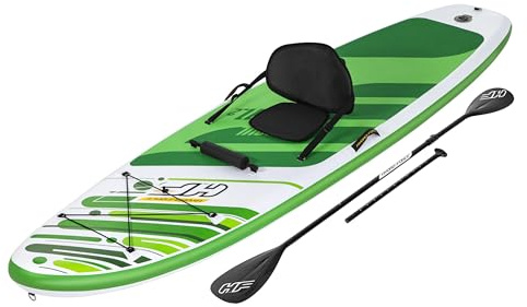 Hydro-Force SUP, aufblasbares Stand Up Paddle Board, Komplett-Set mit Kajak-Umbausatz, mehrere Stile, Größen 30 cm, 3 m