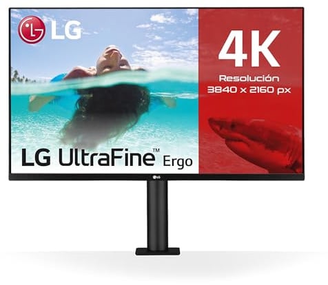 LG Ultrafine Ergo 4K IPS Monitor 32UN880-B.BEU 80,01cm - 31,5 Zoll, UHD, 3840x2160, ergonomischer Standfuß, HDR10, Gaming Features, AMD Radeon FreeSync, Schwarz