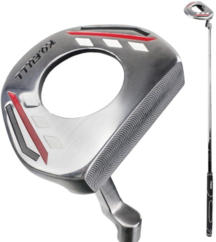 KOFULL Golf Putter Herren Golfschläger Herren Putter Golf Rechtshänder Golf Blade Putter Einsatz Putter Golfschläger mit Picking Balls Funktion