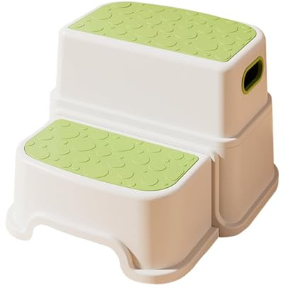 Tritthocker Kinder 2 Stufen, Zweistufiger Tritthocker für Badezimmer, Waschbecken und Toilette, Anti-Rutsch und Robuster, Multifunktional Hocker fur Baby, 23cm Hoch, Belastbar 113 kg