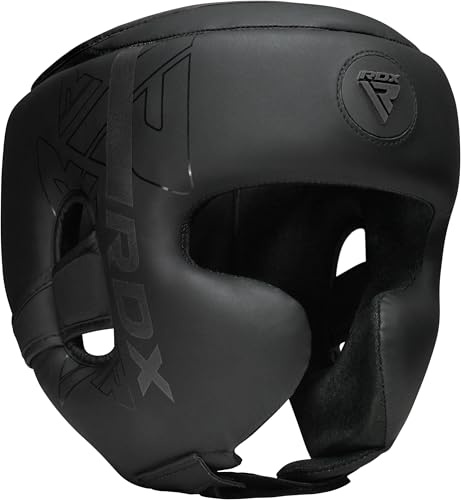 RDX Kopfschutz Boxen für Kickboxen, Kampfsport, MMA Training, Maya Hide Leder Kara Sparring Thaiboxen Kopfschützer, Boxhelm Krav MAGA Muay Thai, Karate und Taekwondo Headgear