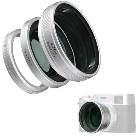 Freewell 2-in-1 Weitwinkel- & Makro-Objektiv kompatibel mit Fuji X100VI/X100V - Vielseitiges Design, verbesserte Vergrößerung
