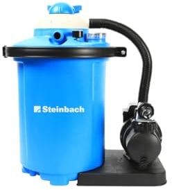 Steinbach Filteranlage Comfort 75 – 040100 – Selbstsaugende Pumpe für Pools mit bis zu 40.000 l – Mit Vorfilter, Manometer, Timer und LED-Display – Inkl. 2" Spezial-INTEX Adapter