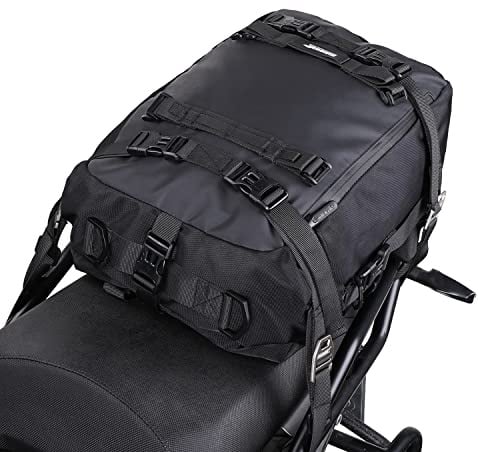 Rhinowalk Multifunktional Motorradtasche Motorradgepäck 10/20/30L Motorrad Pannier Satteltaschen Gepäckträgertaschen Hecktasche Hinterradtasche, Schwarz-20L