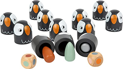 small foot Farben-Memo Safari aus Holz, Merk- und Gedächtnisspiel für zwei bis vier Spieler, ab 3 Jahren, 11959