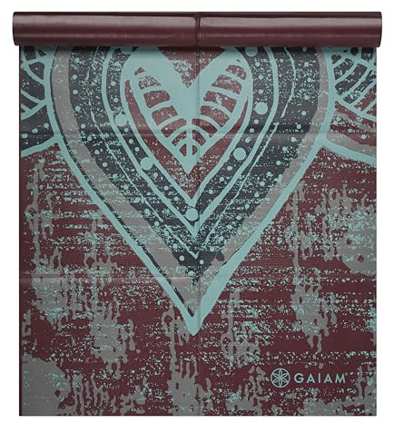 Gaiam Yogamatte, faltbar, Reise- und Fitnessmatte, Faltbare Yogamatte für alle Arten von Yoga, Pilates und Bodentraining, frei von Sei, 2 mm (L x B x T).