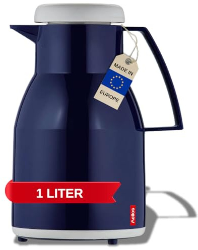 Helios Helios_2744-008 Thermoskannen , Dunkelblau, 1,0 Liter, Blau