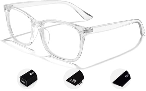 CN92 Klassische Nerdbrille rund Keyhole 40er 50er Jahre Pantobrille Vintage Look clear lens, A Transparent, 53