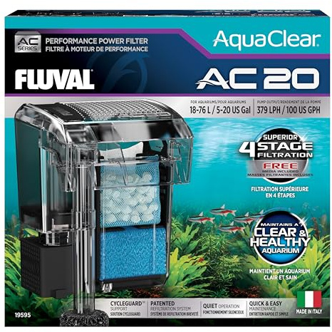 Fluval AquaClear AC20 Hochleistungsfilter, 18–76 l