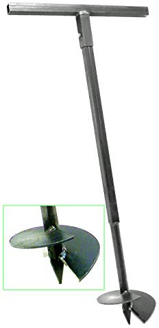 200 mm Erdbohrer Handerdbohrer Erdlochbohrer Pflanzbohrer Pfahlbohrer Lochspaten Erdlochausheber Pfostenbohrer