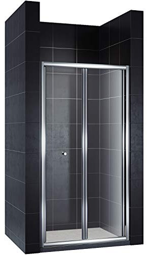 SONNI Falttür Duschkabine Duschtür Duschwand faltbar 90x185cm