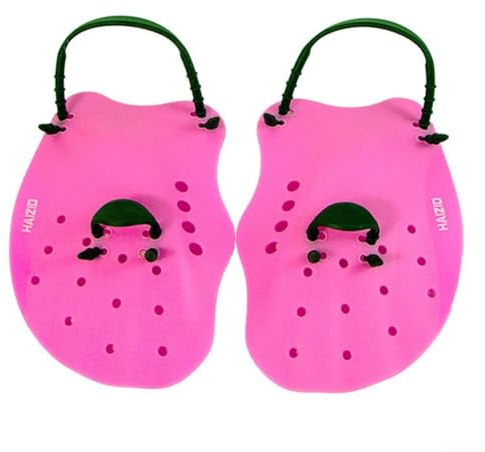 Kinder-Schwimmhandschuhe mit verstellbarer Passform, stärkt den Oberkörper beim Schwimmen (Rosa)