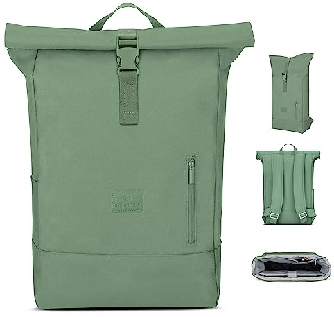 Johnny Urban Rolltop Rucksack Damen & Herren - Robin Large | Tagesrucksack mit 16 Zoll Laptopfach, 18-22L, Wasserabweisend