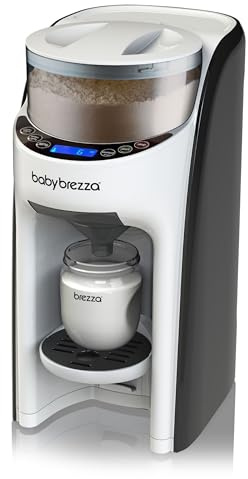 Baby Brezza Formula Pro Advanced – Automatischer Flaschenzubereiter – Mischt Milchpulver & Wasser perfekt per Knopfdruck – 3 Temperaturen – Für alle Flaschen & Pulver – BPA-frei – Weiß/Schwarz