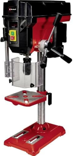 Einhell Säulenbohrmaschine TE-BD 550 E (550 Watt, stufen-/werkzeuglose Drehzahlregulierung, LCD Anzeige, Qualitäts-Schnellspannbohrfutter, Einstellbarer Tiefenanschlag)